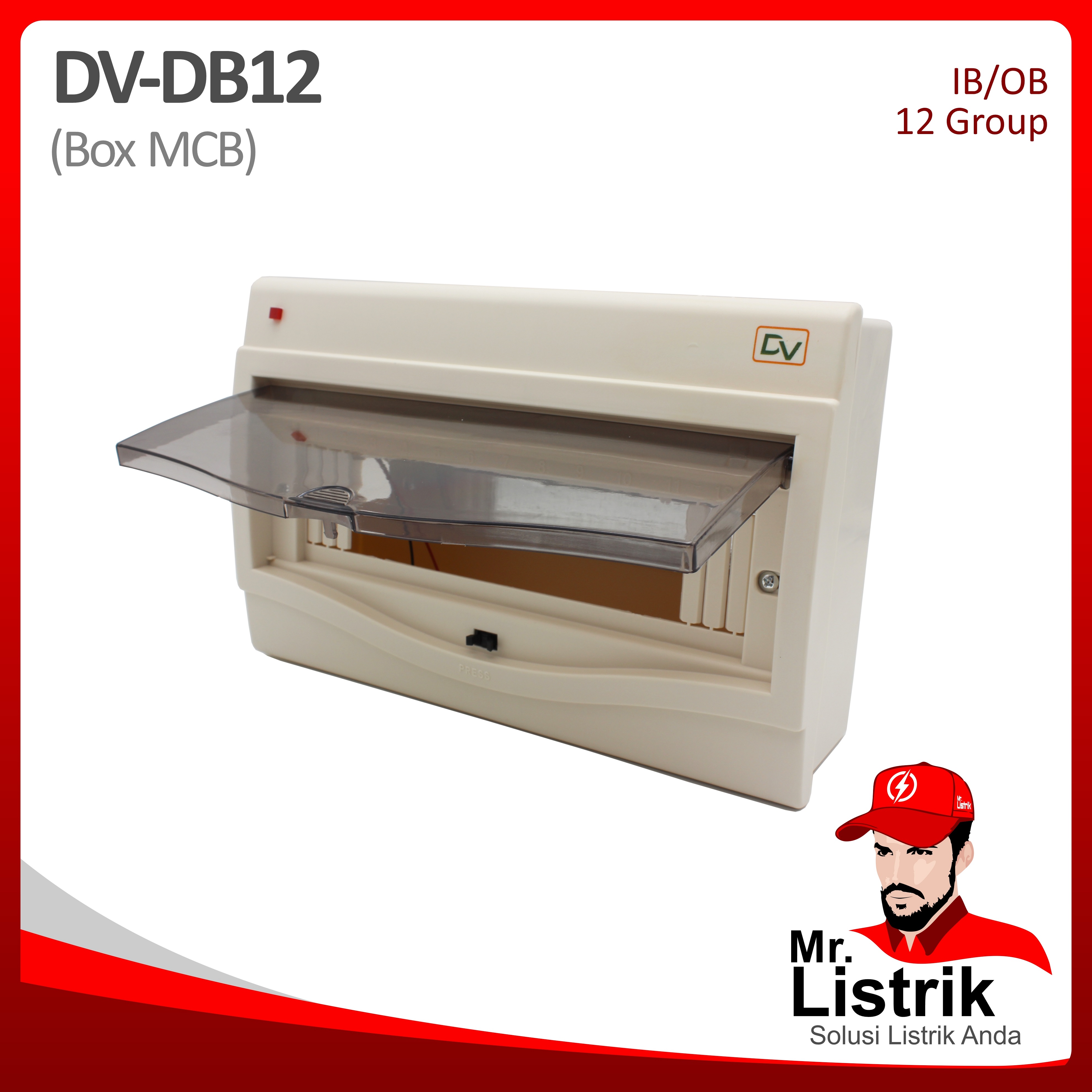 Box MCB 12 Group Inbow Outbow DV DB12