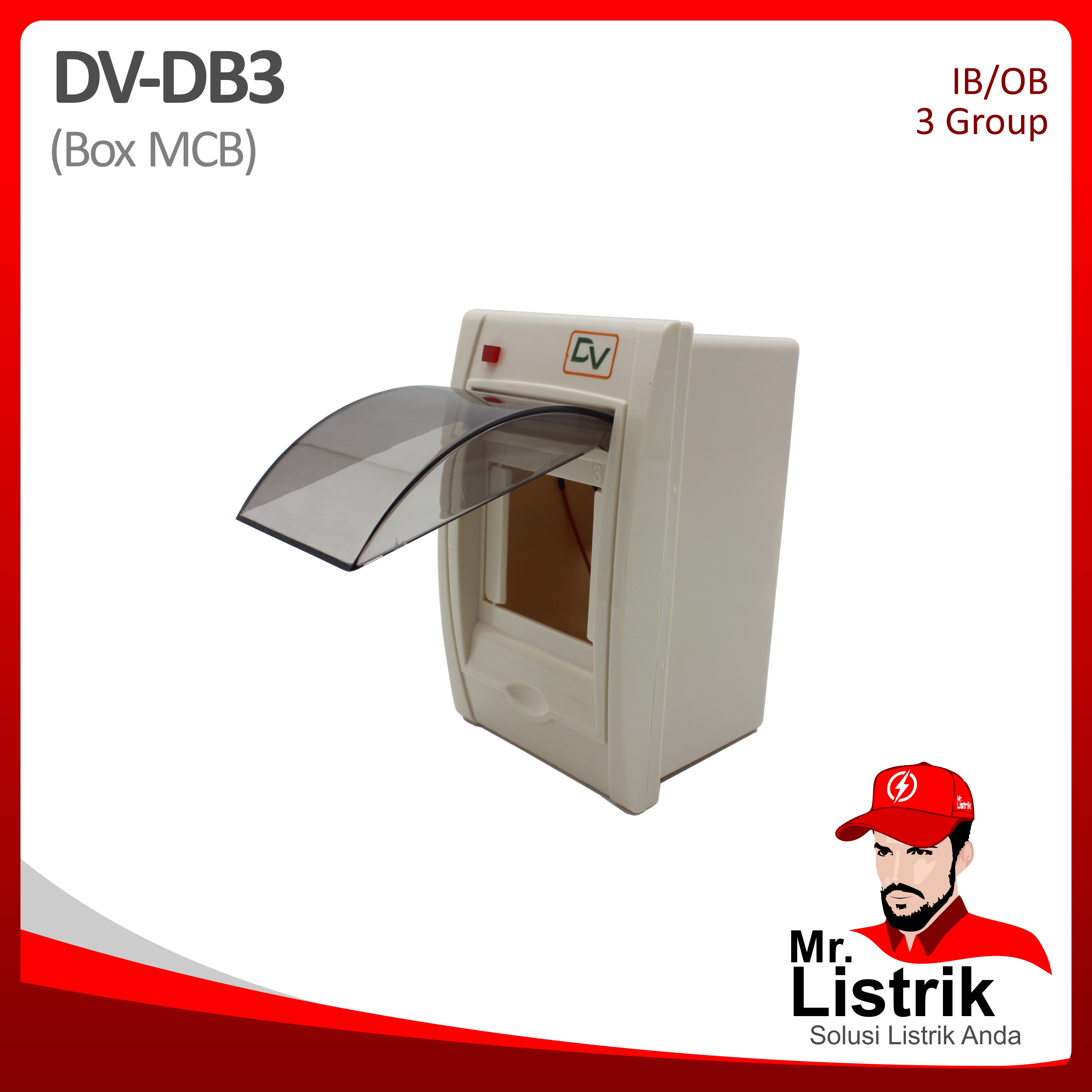 Box MCB 3 Group Inbow Outbow DV DB3