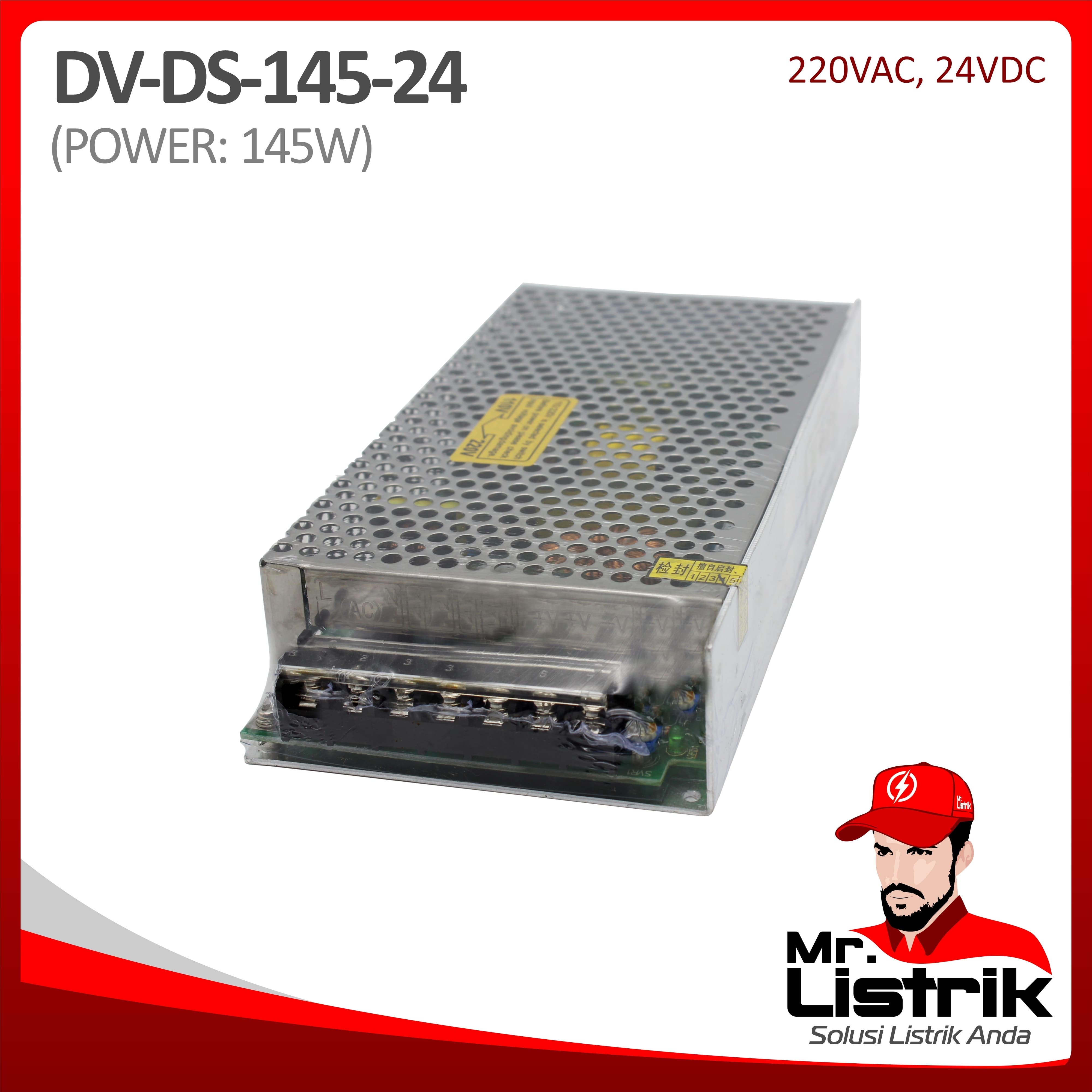 Power Supply AC to DC 145W 6A 24VDC DS-145-24