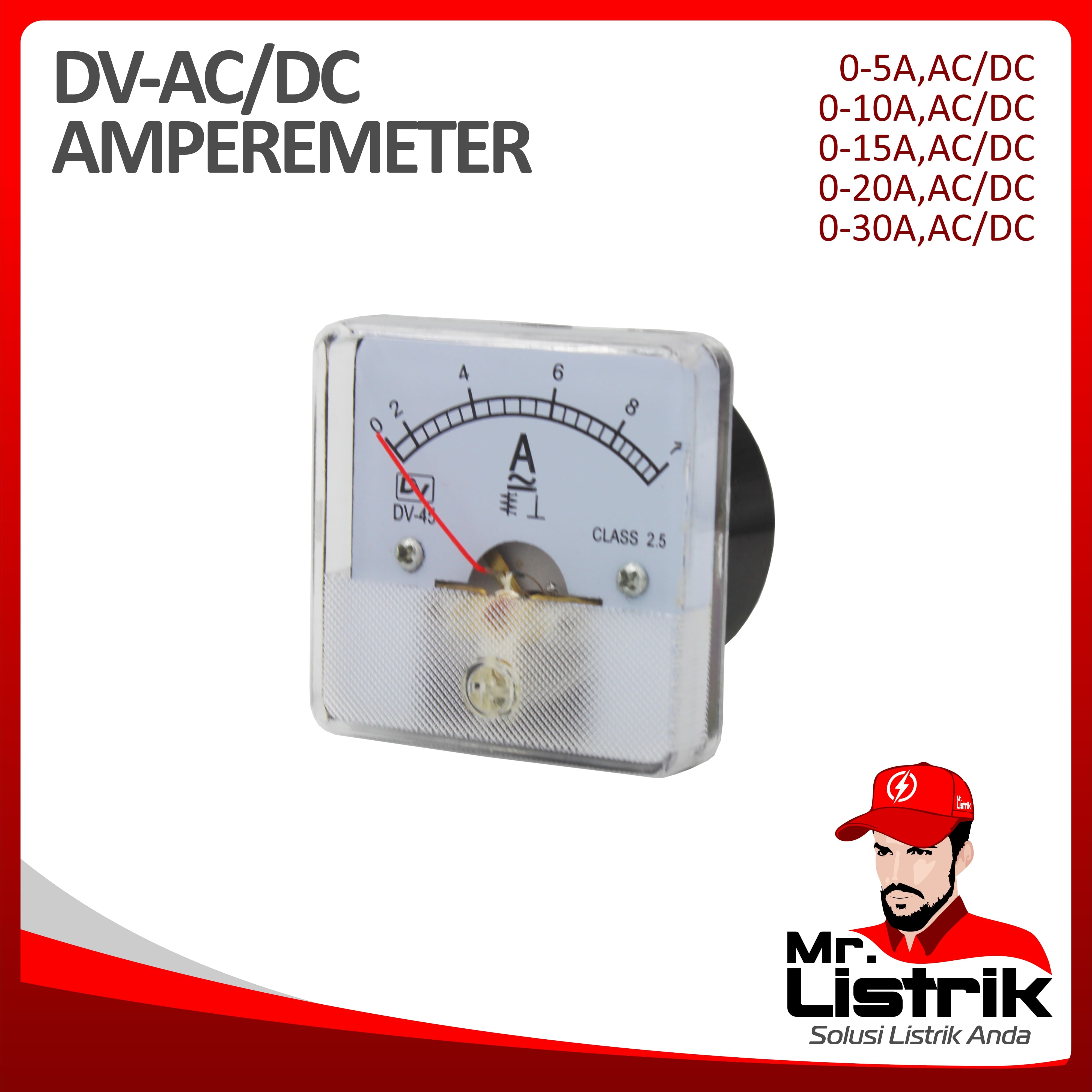 Amperemeter AC/DC DV-45A 0-15A