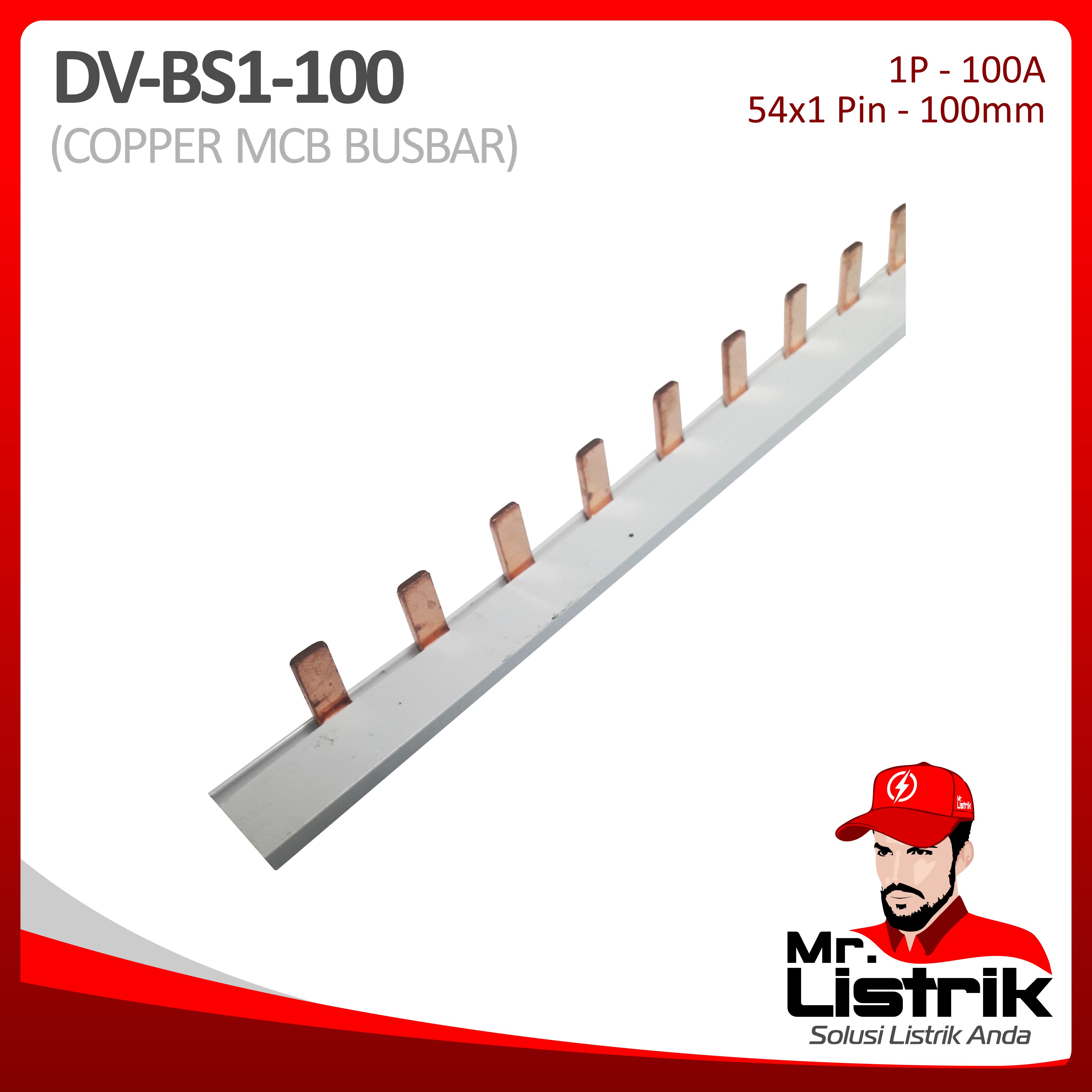 Busbar Sisir 1P 100A DV BS1-100