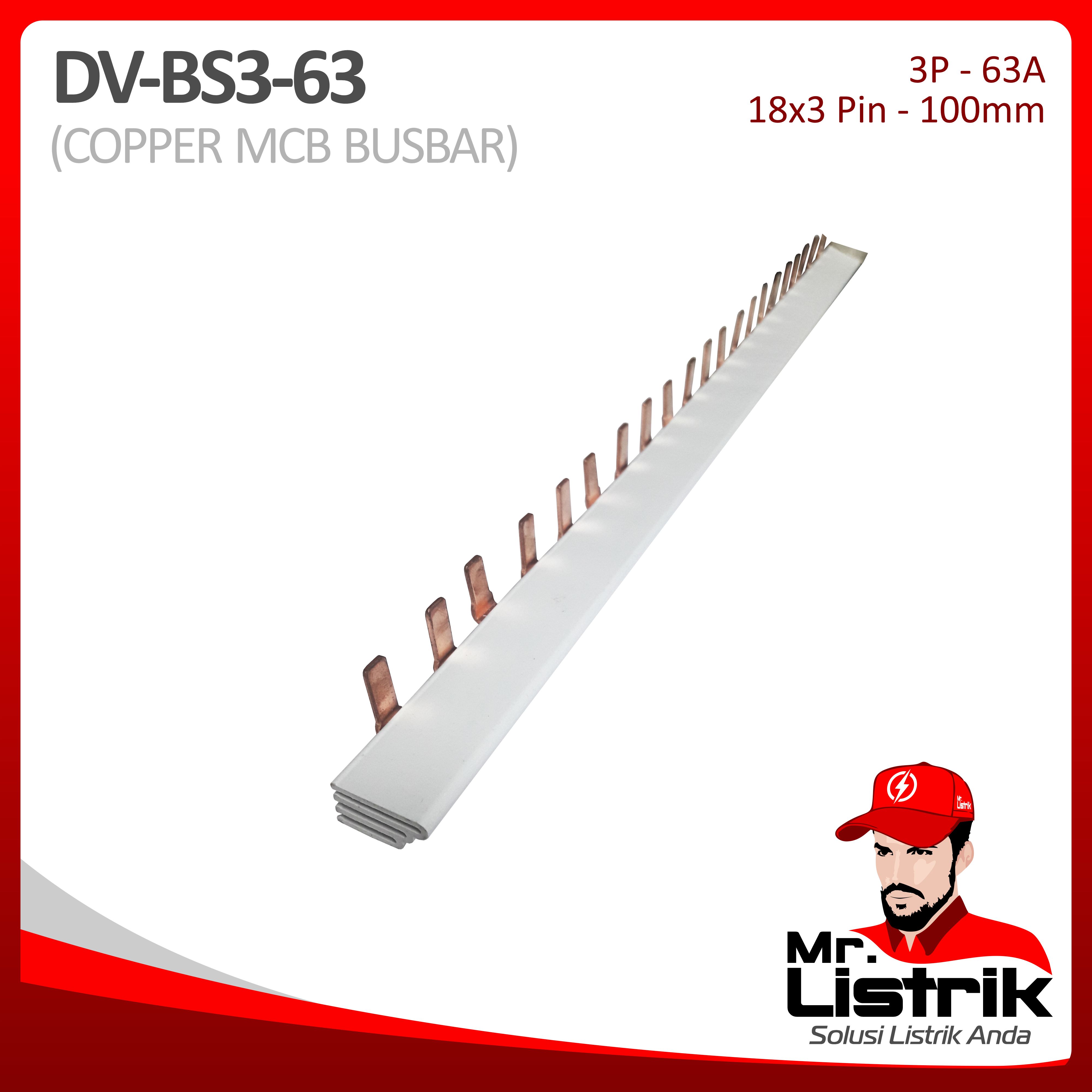 Busbar Sisir 3P 63A DV BS3-63