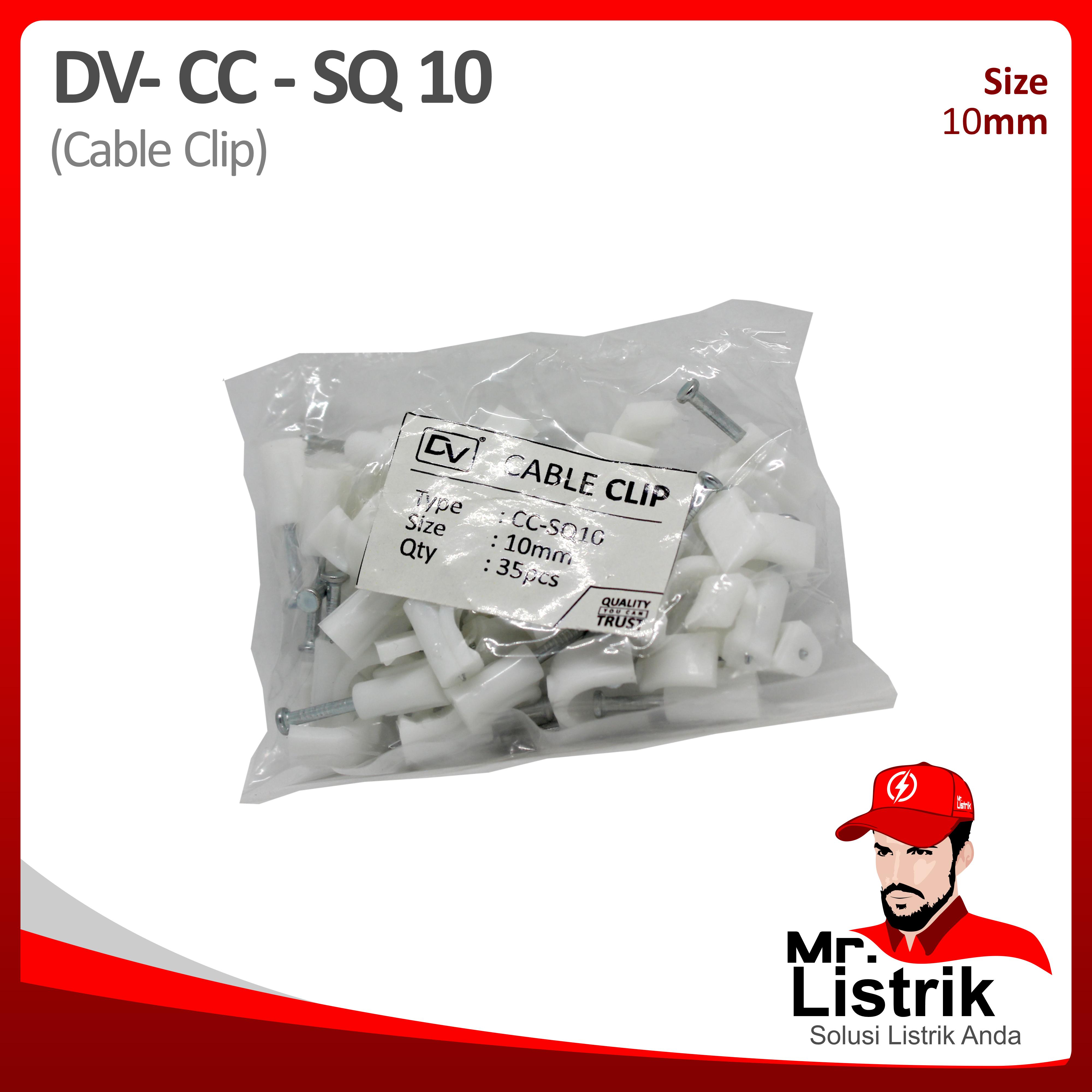 Cable Clip 10mm DV CC-SQ 10