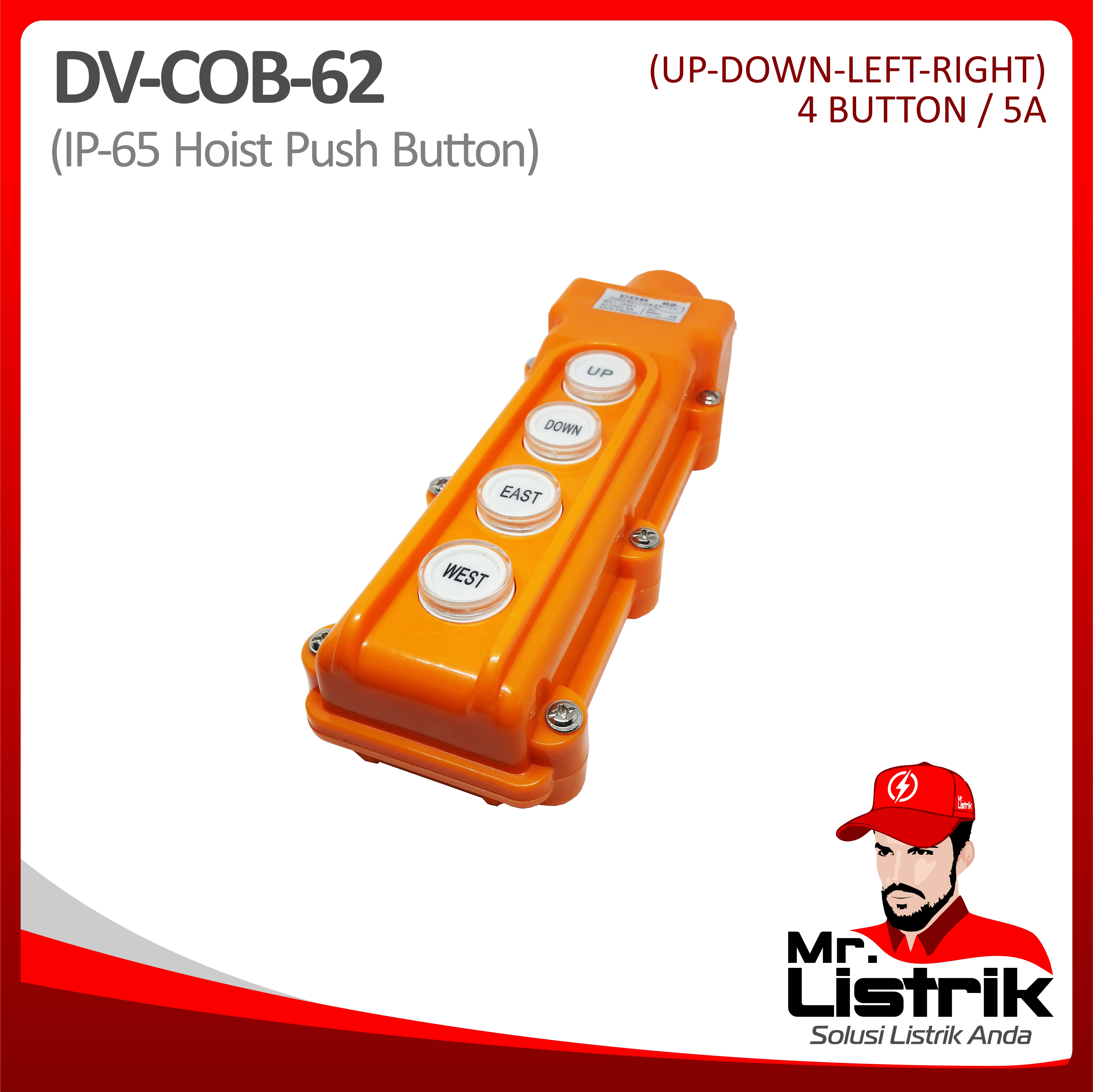 Hoist Push Button 4 Button DV COB-62