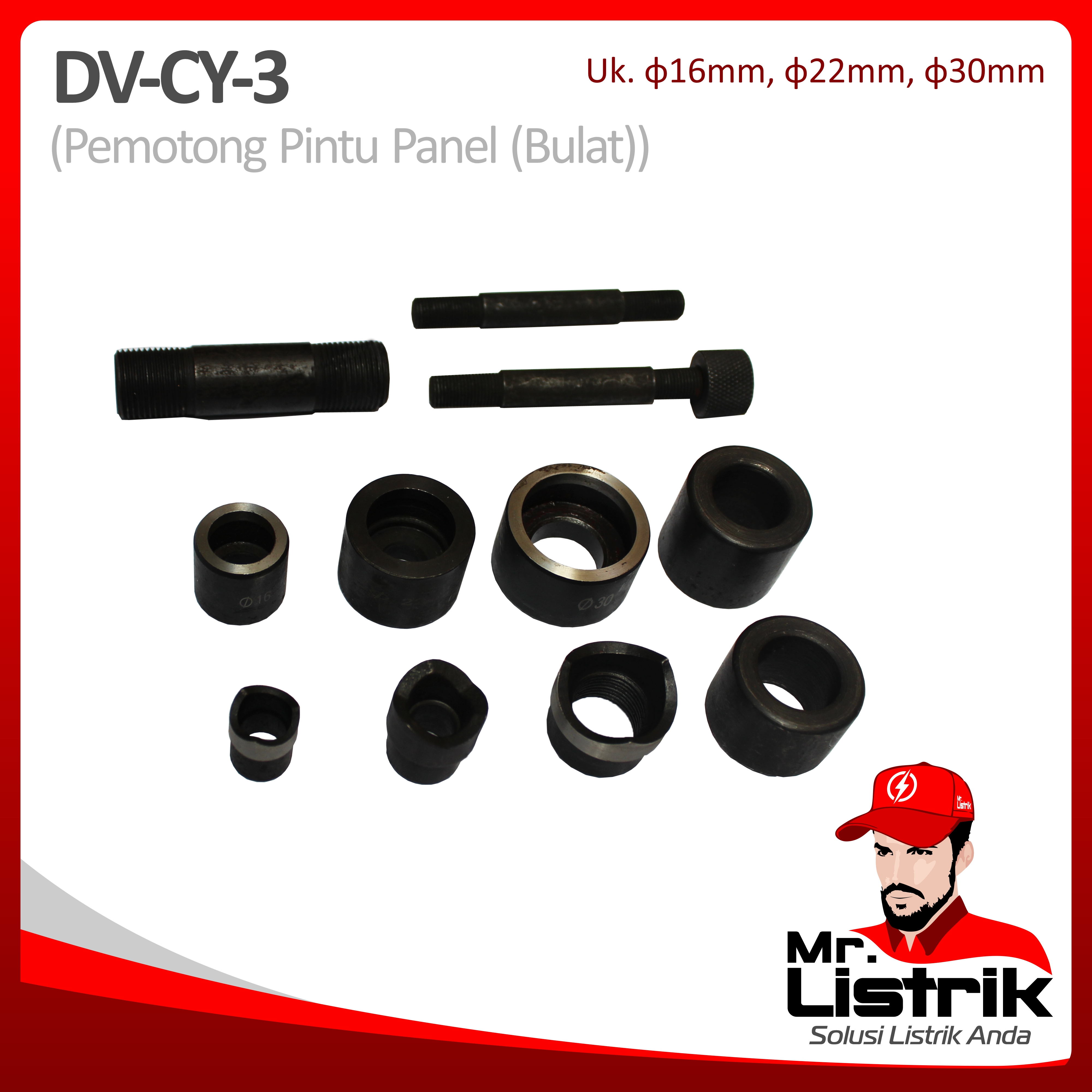 Pemotong Pintu Panel Bulat DV CY-3
