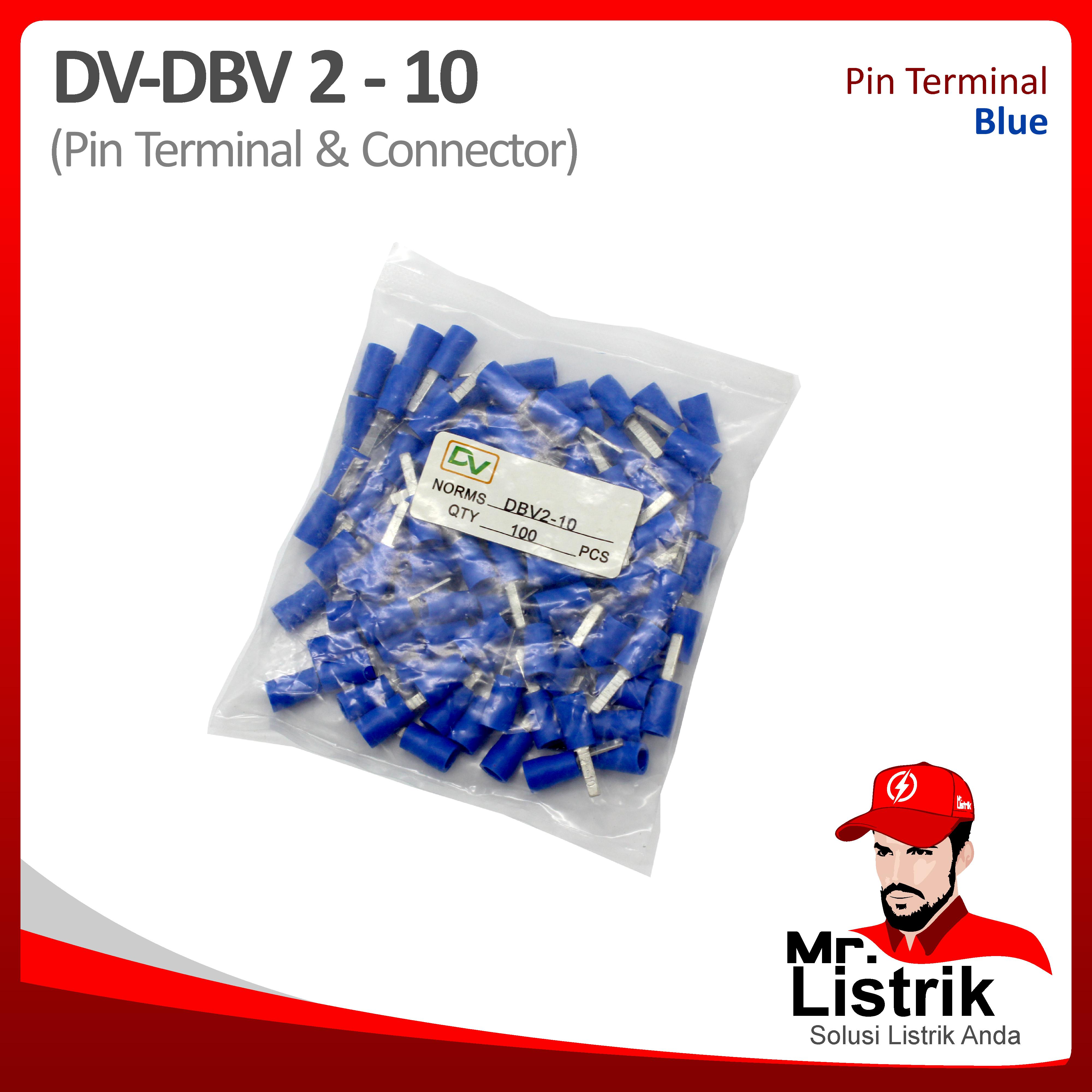 Pin Terminal 1.5-2.5mm Blue DV DBV2-10