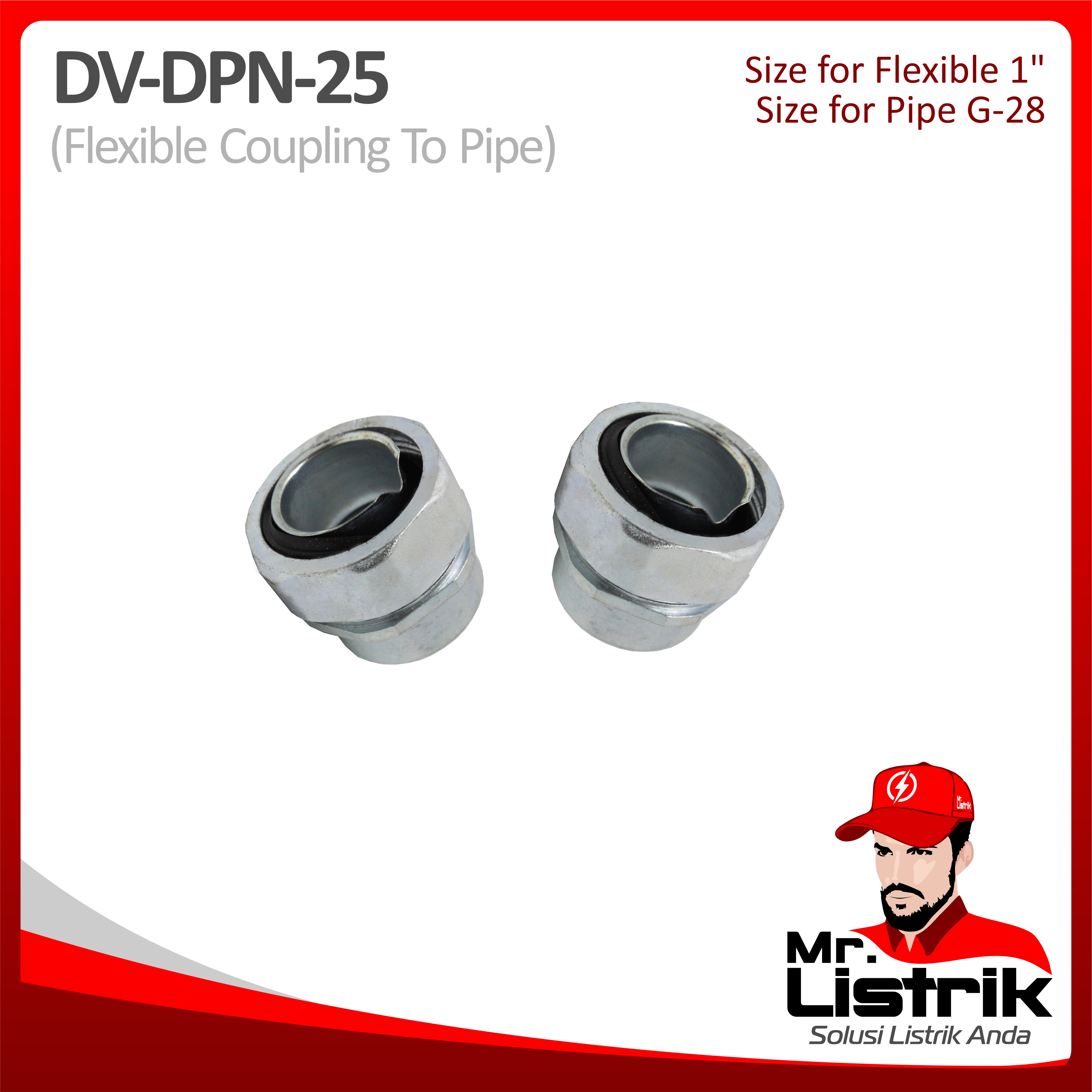 Metal Gland Straight Type Coupling 1" DPN-25