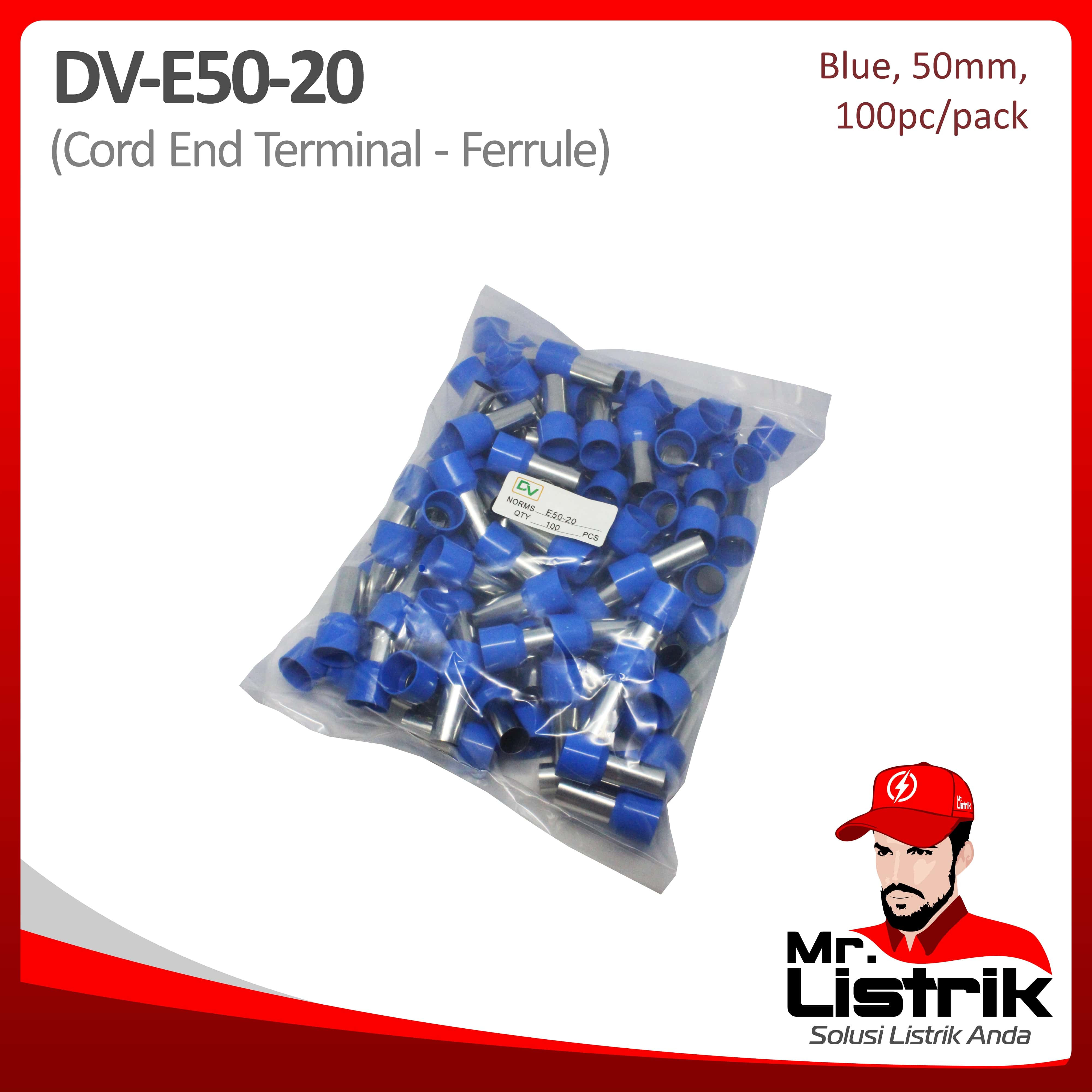 Skun Ferrules 50mm Olive DV E50-20