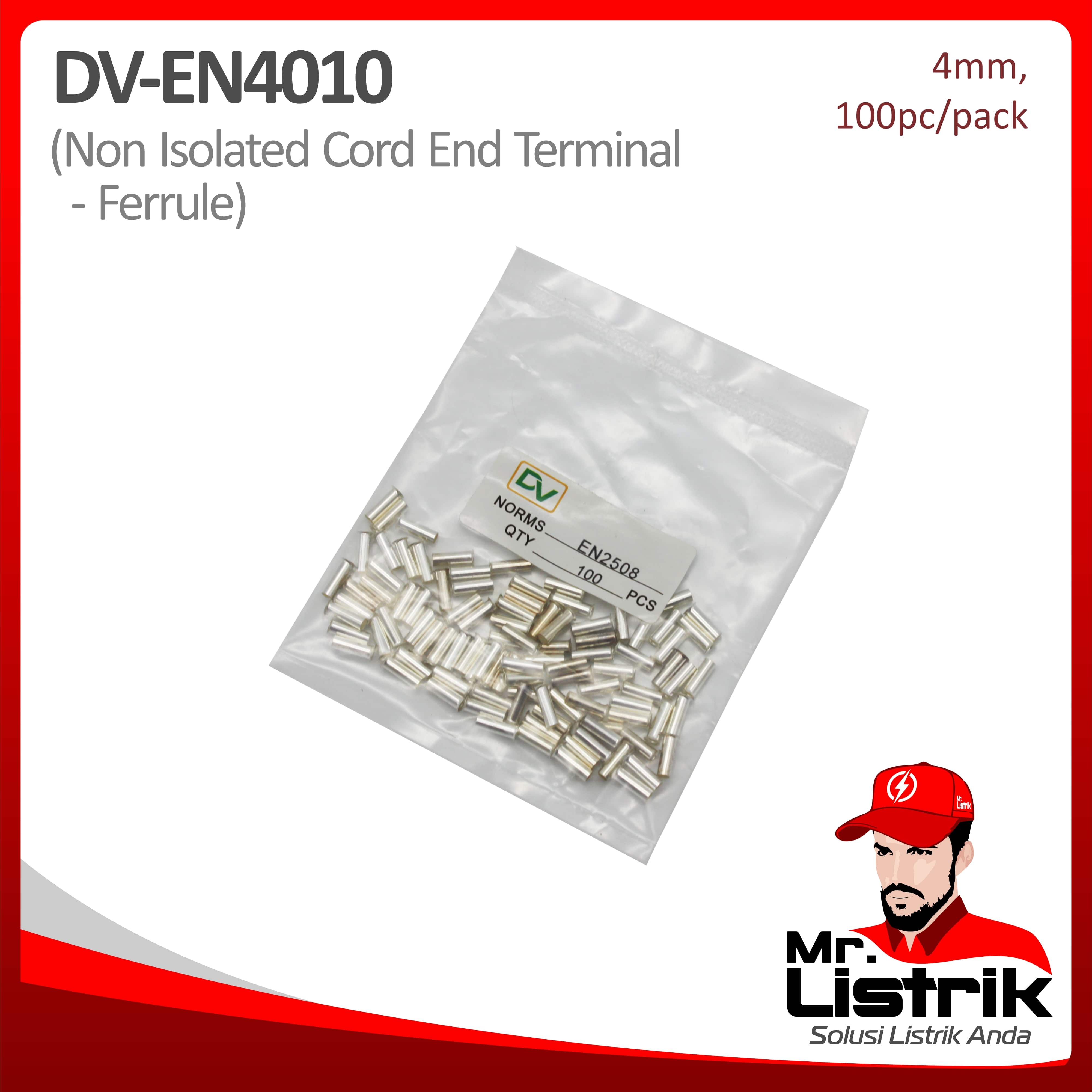 Non Insulated Skun Ferrules 4mm DV EN4010