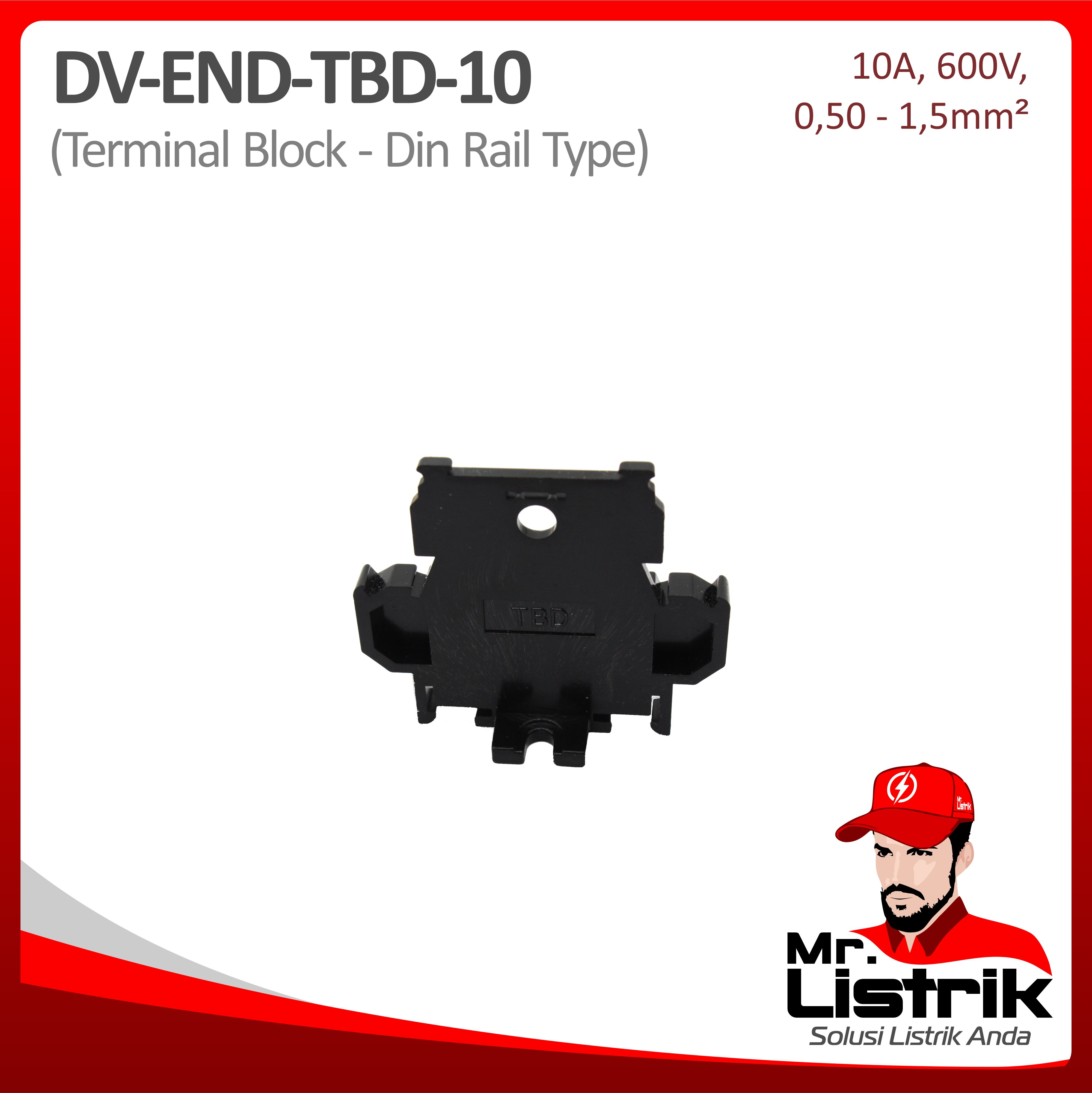 End Terminal Block TBD Series 10A DV End-TBD-10