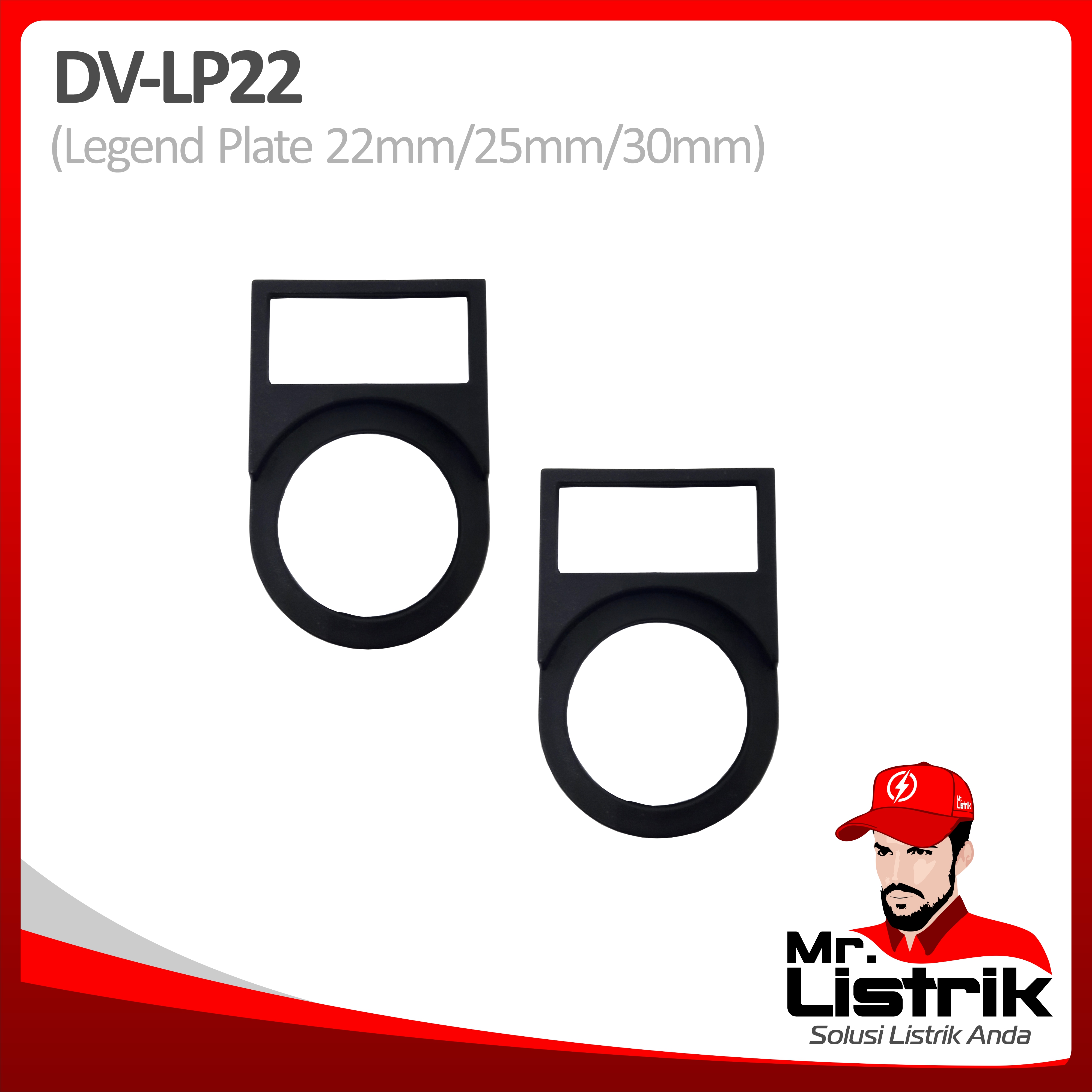 Legend Plate DV 22mm LP22