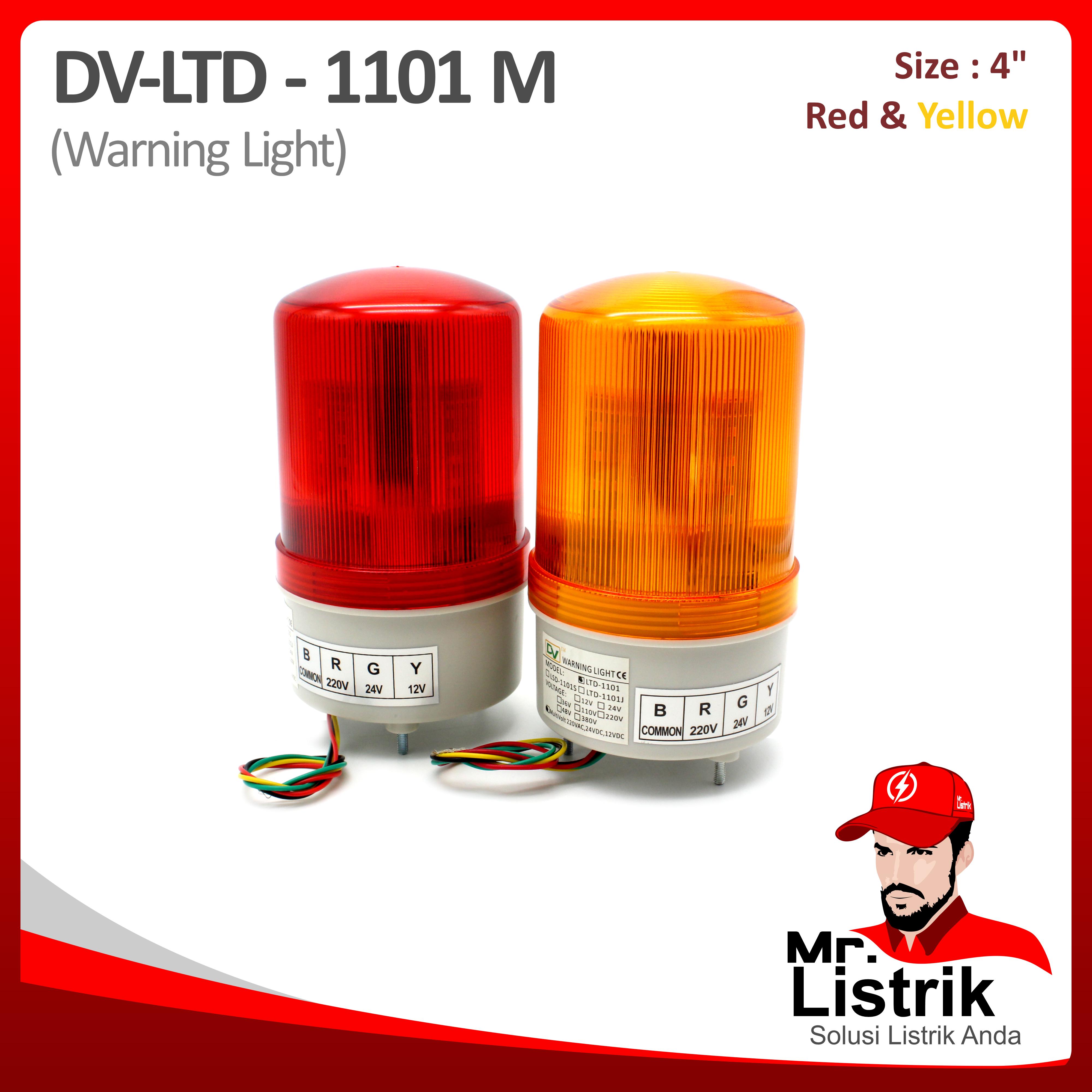 Warning Light LED Multifunction 4 Inch Multivoltage DV LTD-1101M