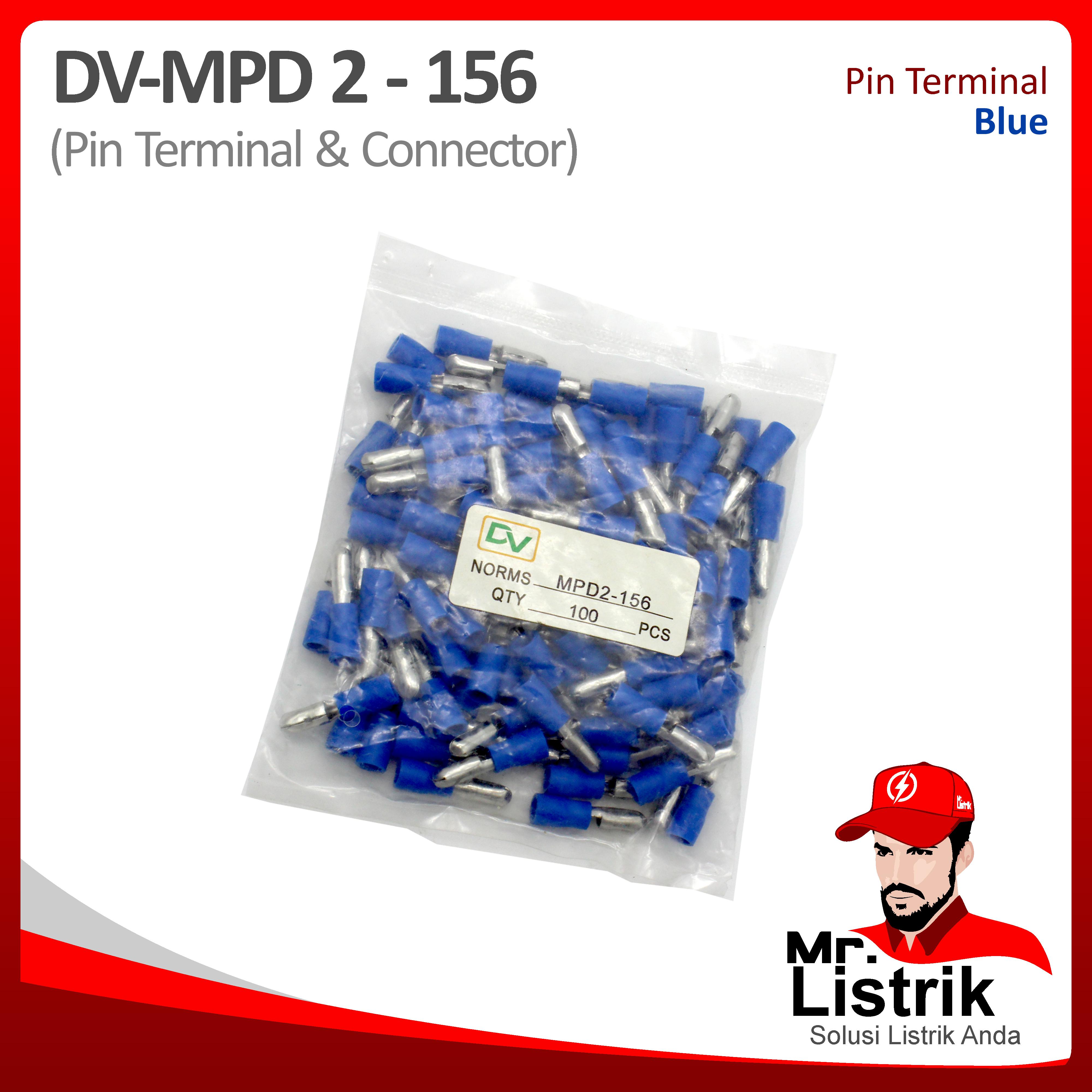 Male Fully Vynil Insulated Disconnect 1.5-2.5mm DV MPD2-156