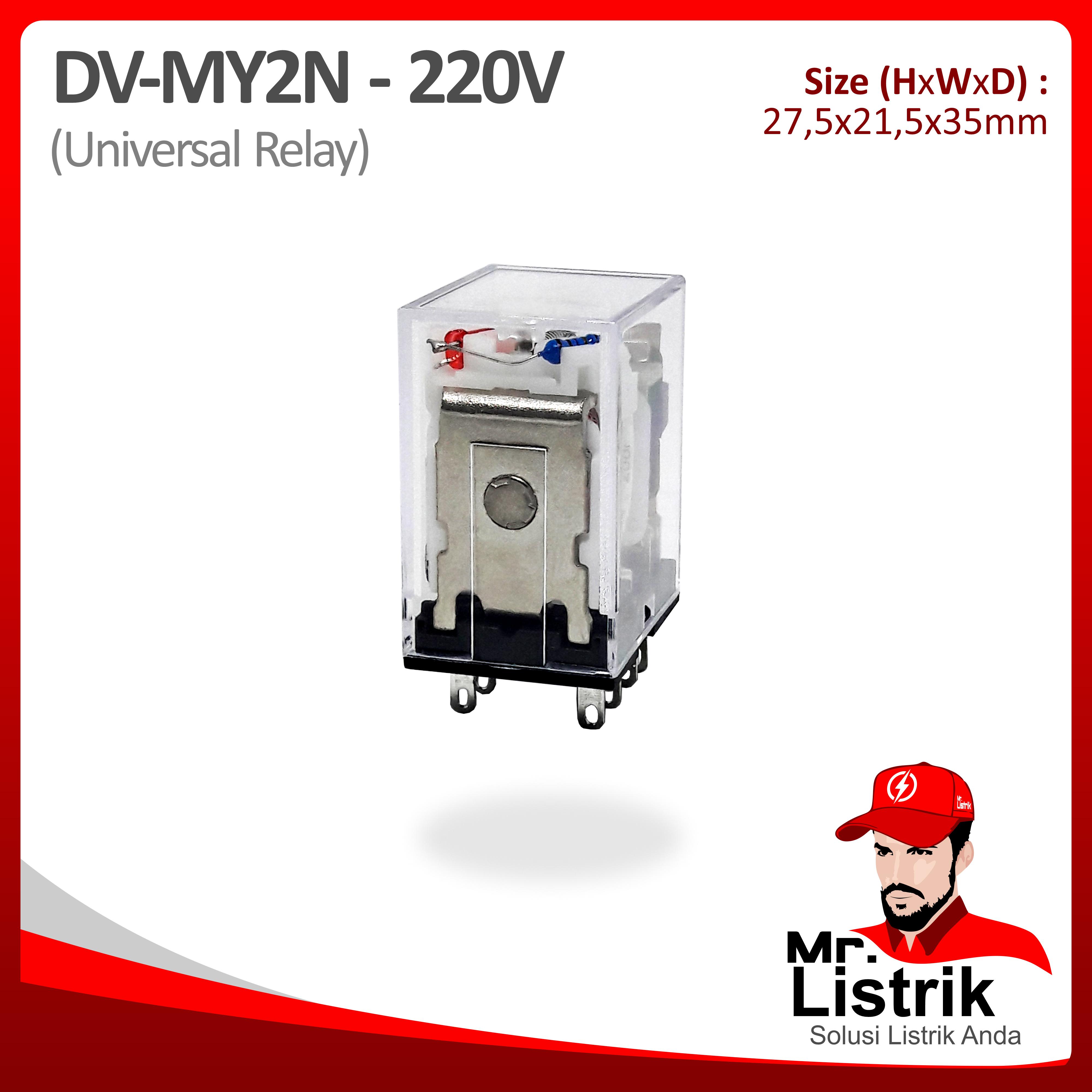 Relay 14 Pin 4 Pole 220VAC DV MY4N-220