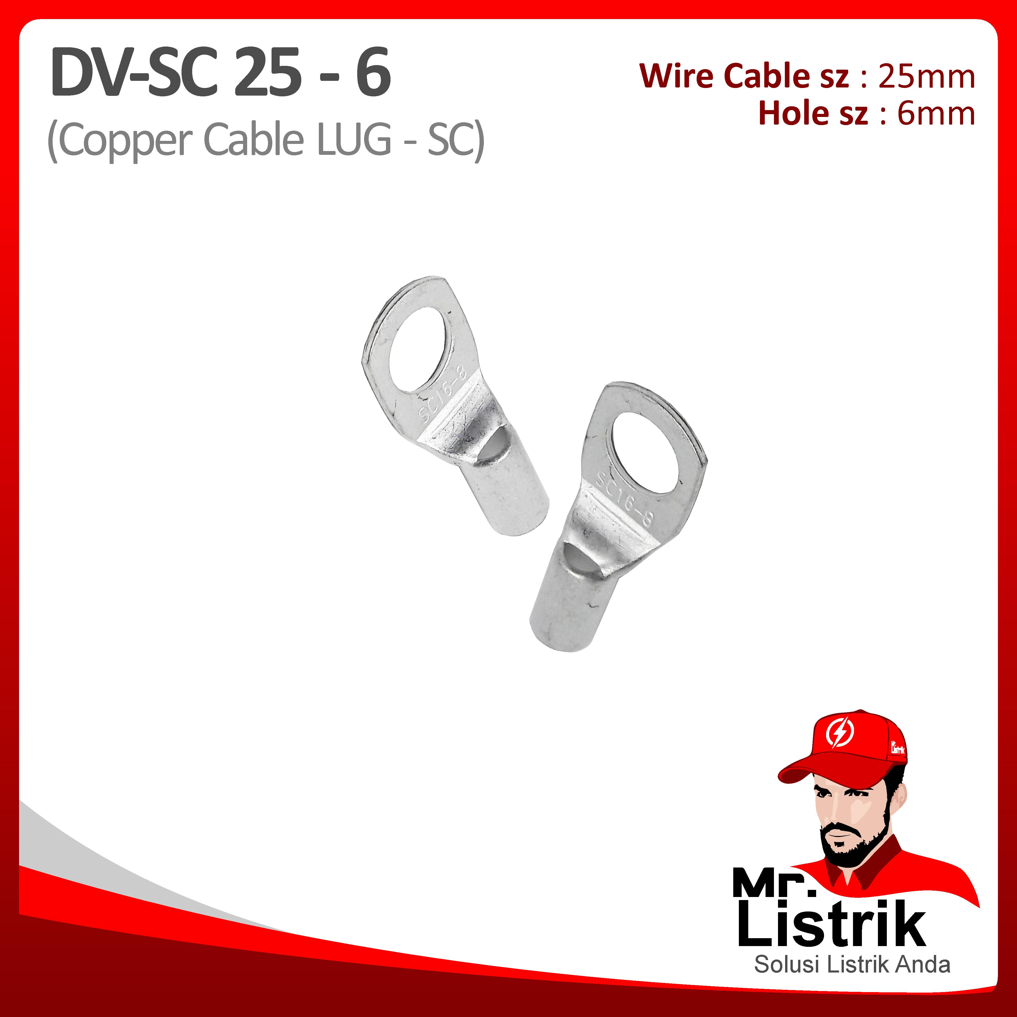 Copper Skun SC 25mm M6 DV SC25-6