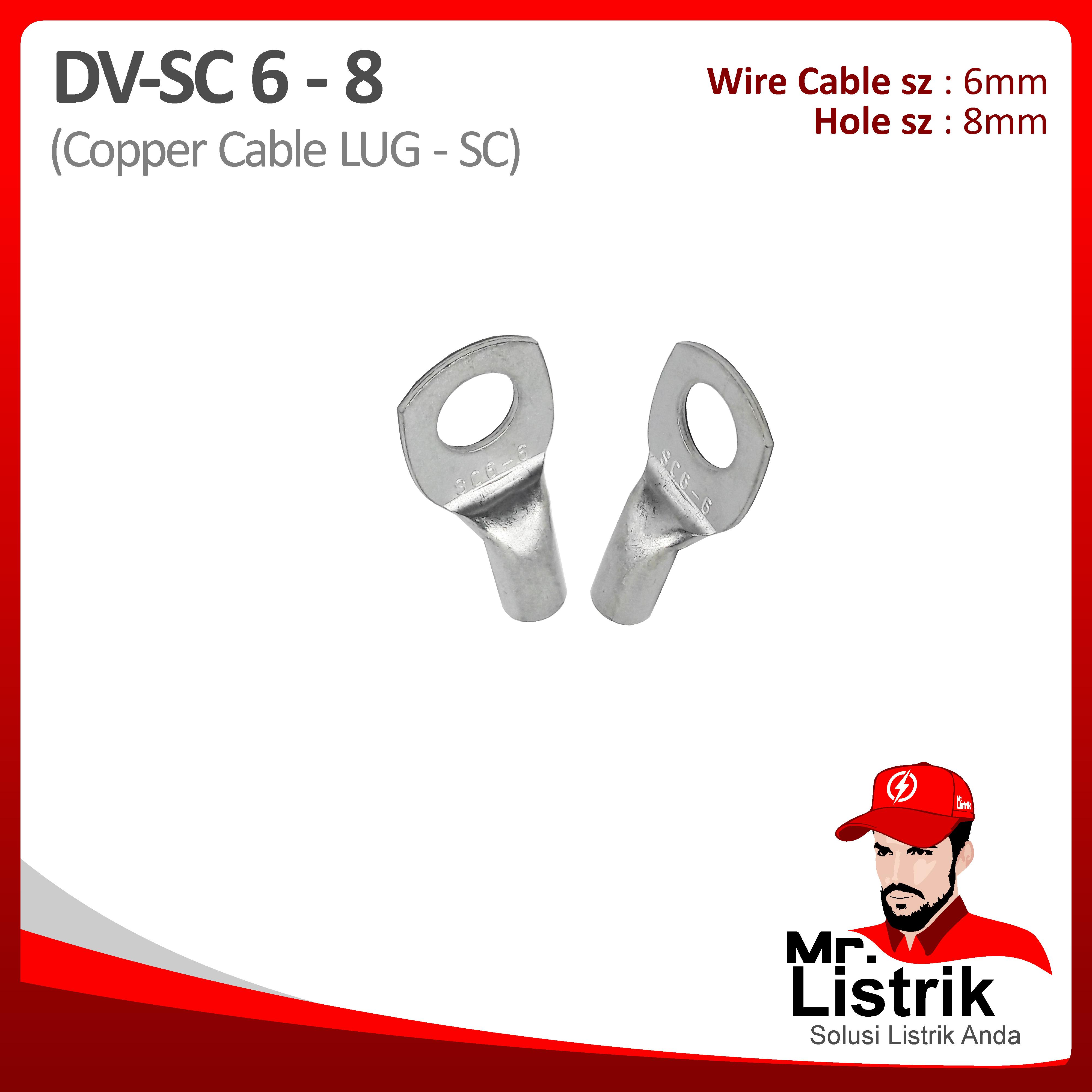 Copper Skun SC 6mm M8 DV SC6-8