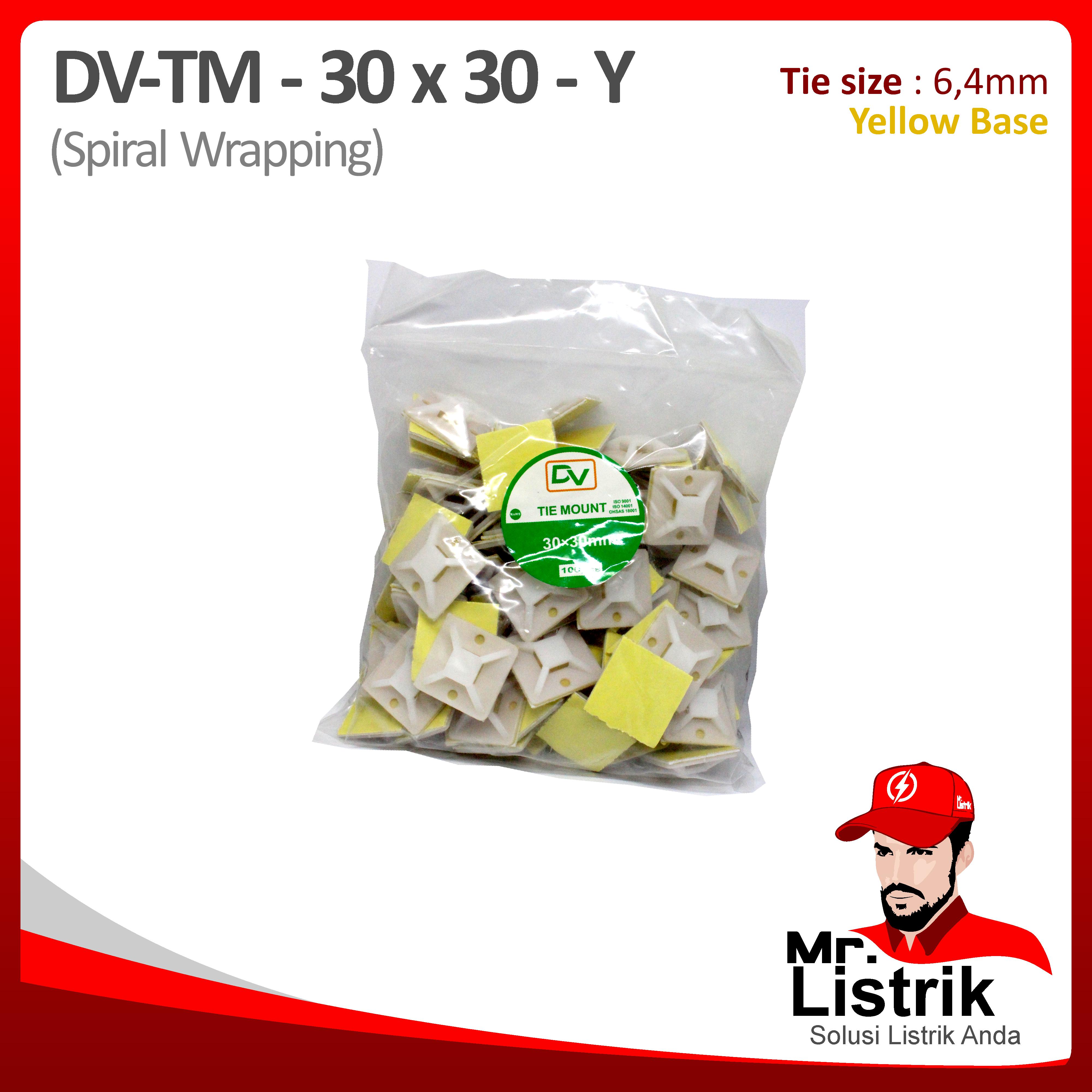 Tie Mount 30x30 Yellow Base DV TM-30X30-Y
