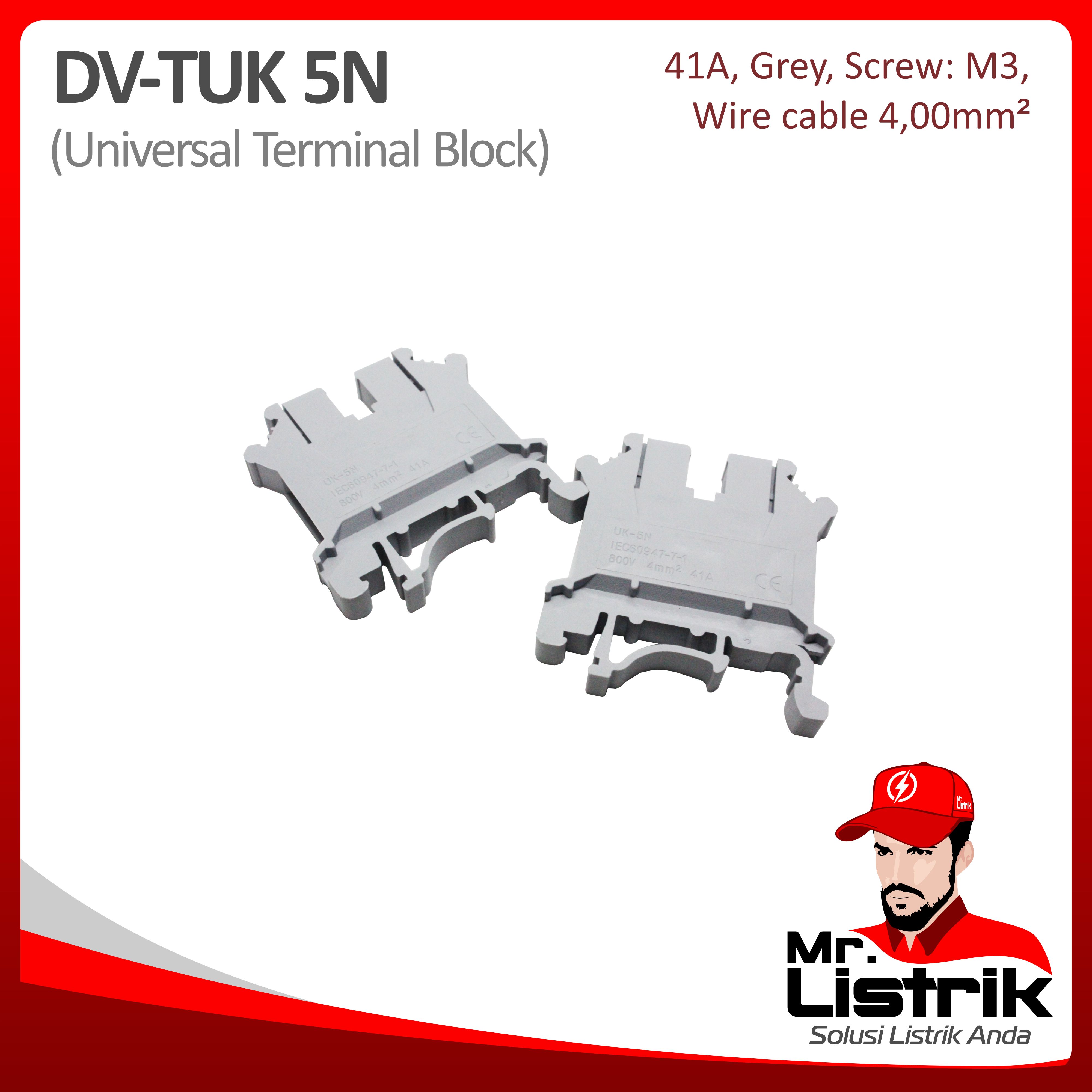 Terminal Block Type UK 4mm DV TUK-5N
