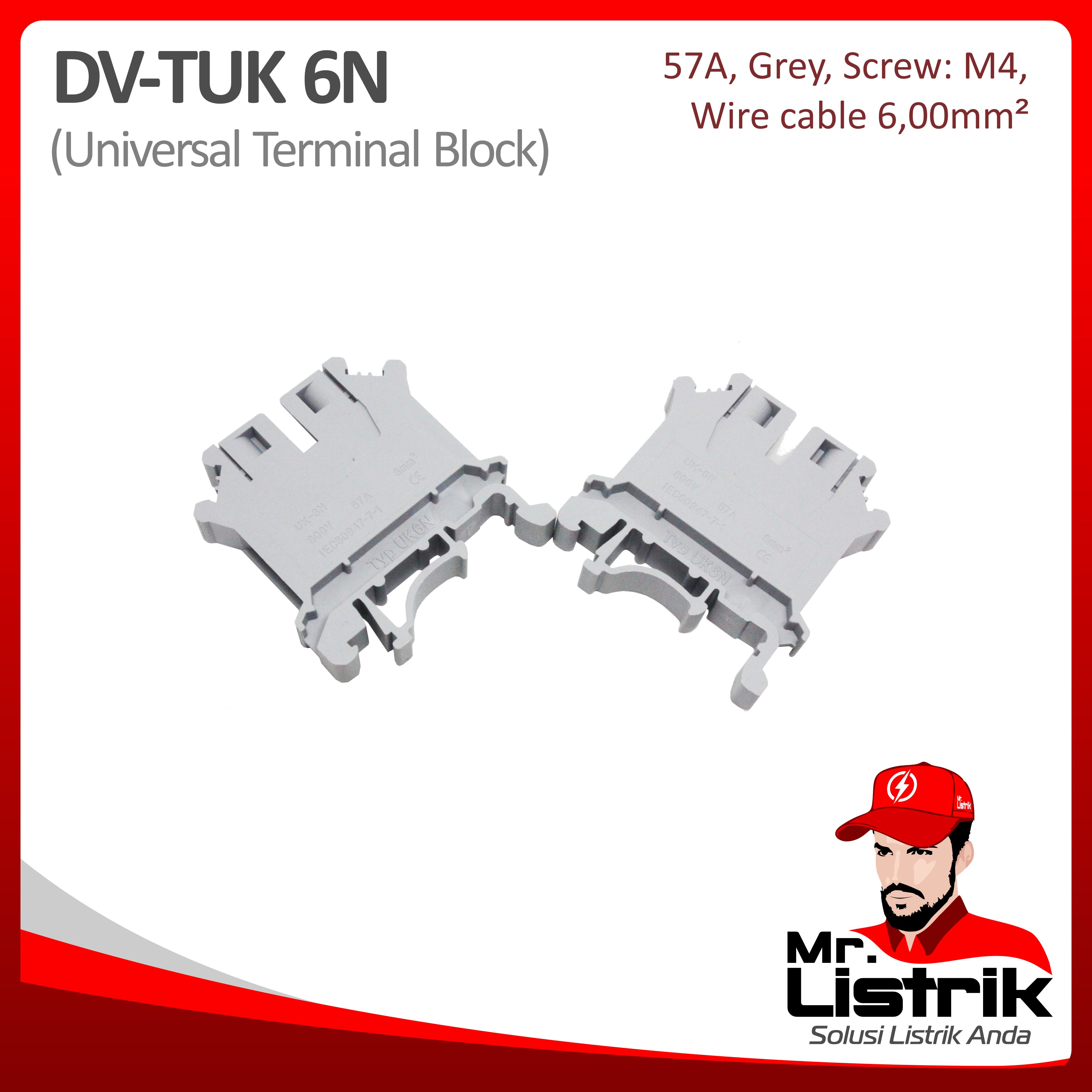 Terminal Block Type UK 6mm DV TUK-6N