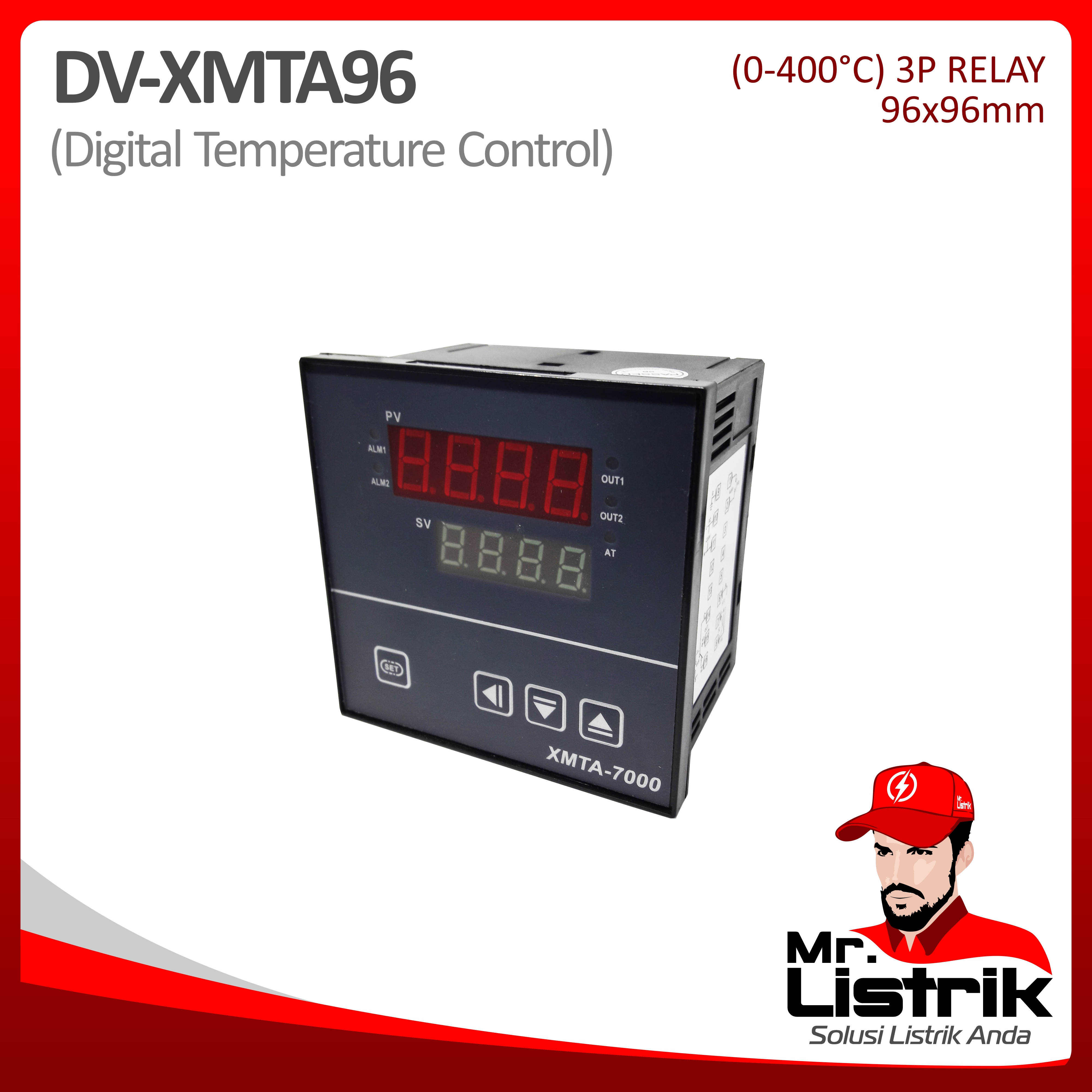 Digital Temperature Control 96x96 DV XMTA96