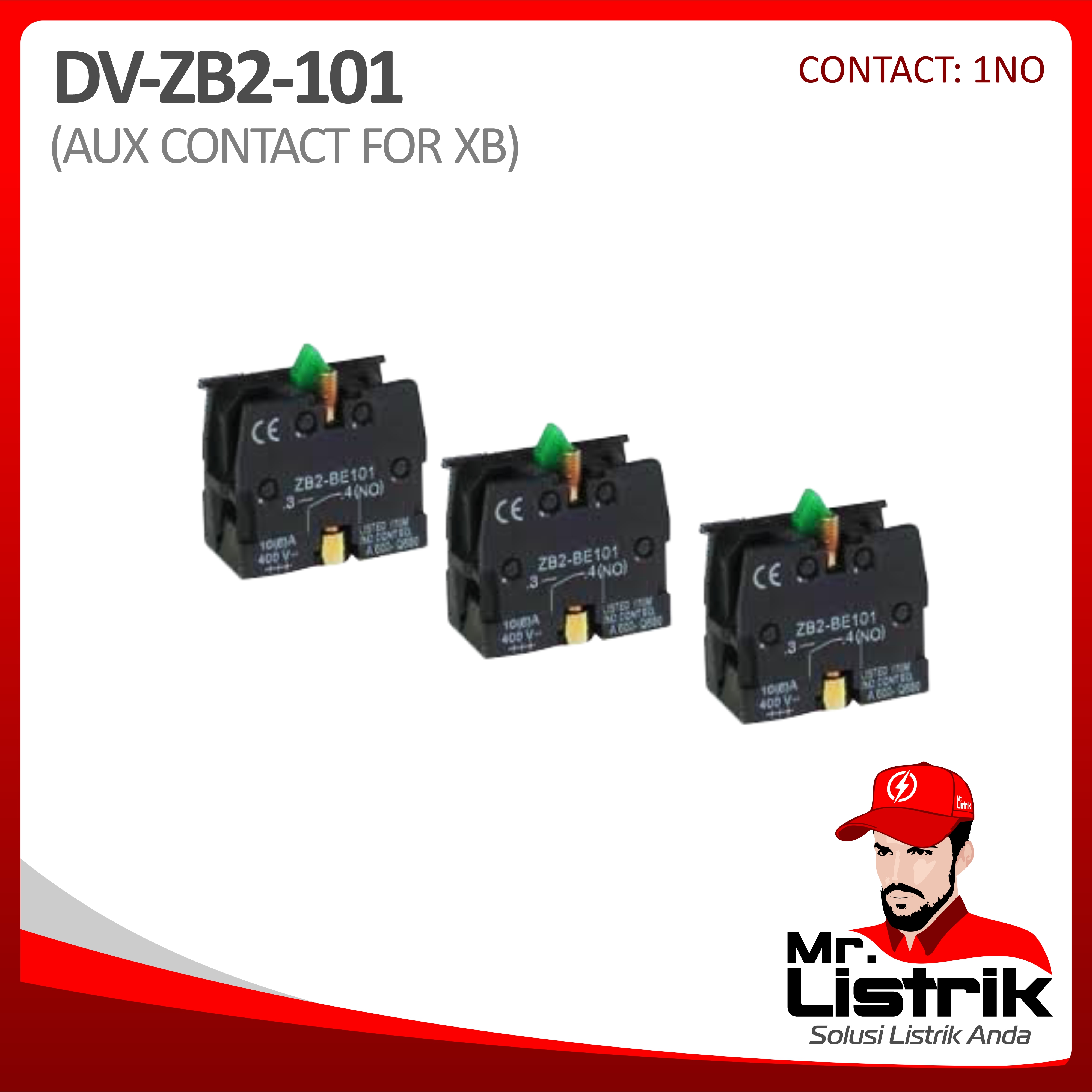 Aux Contact For XB 1NO ZB2-101