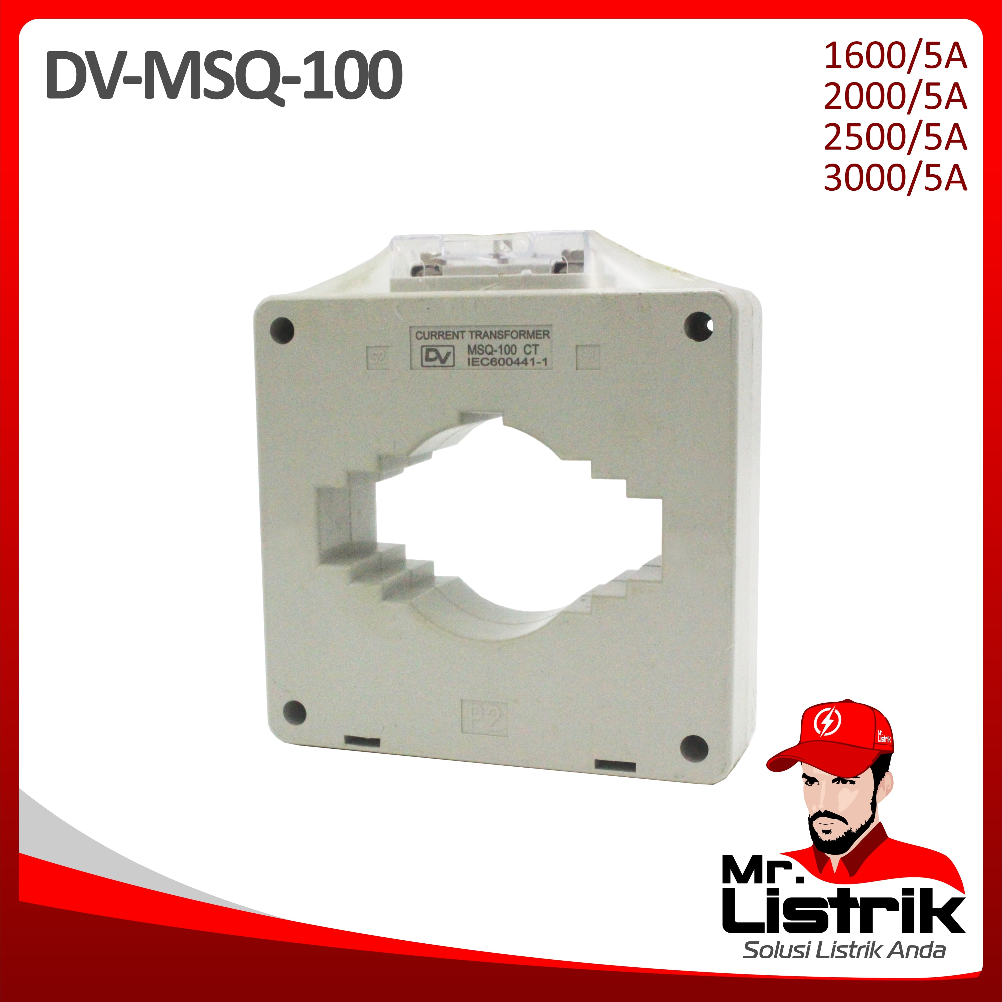 Current Transformer DV Fixed Type MSQ-100 2500/5A
