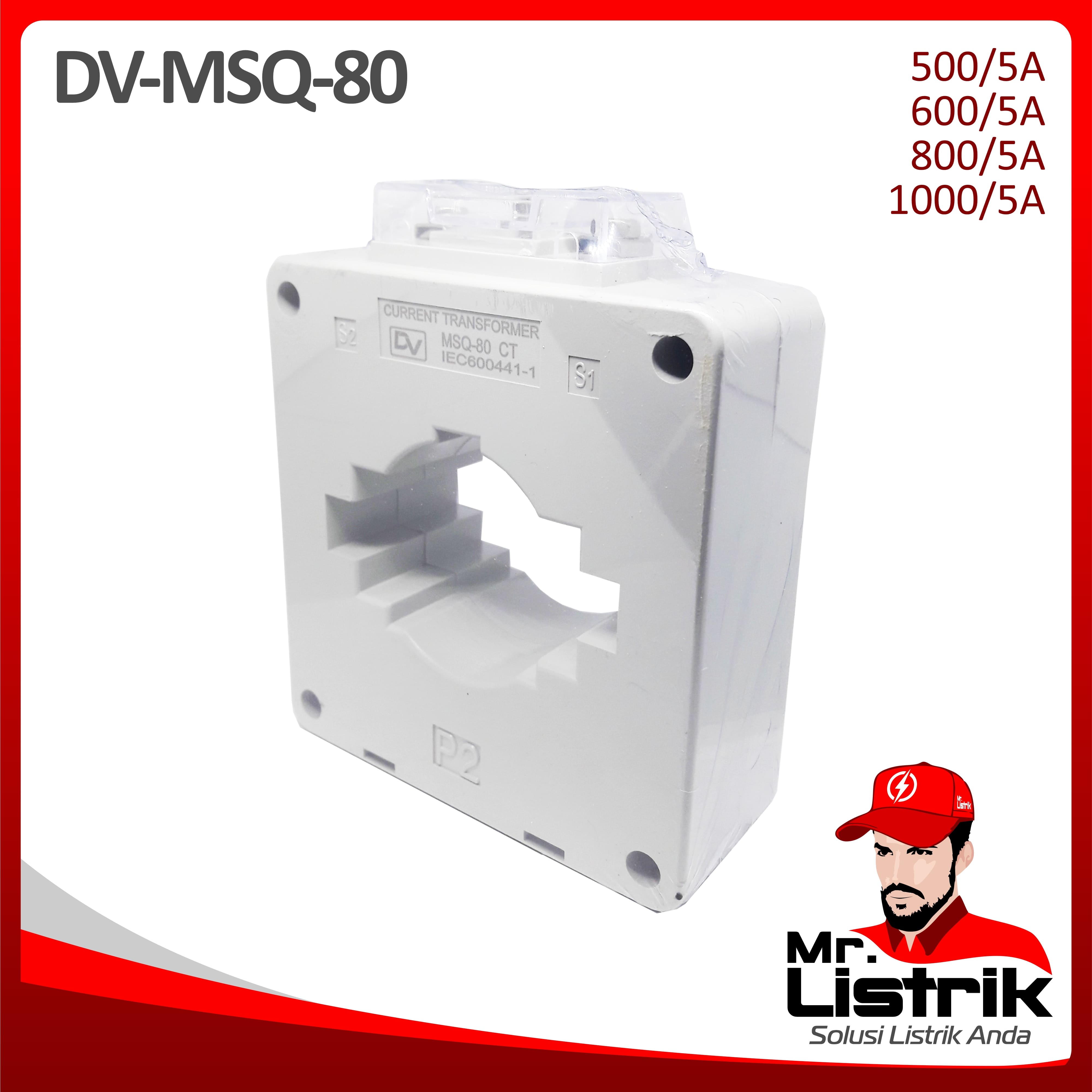 Current Transformer DV Fixed Type MSQ-80 1000/5A
