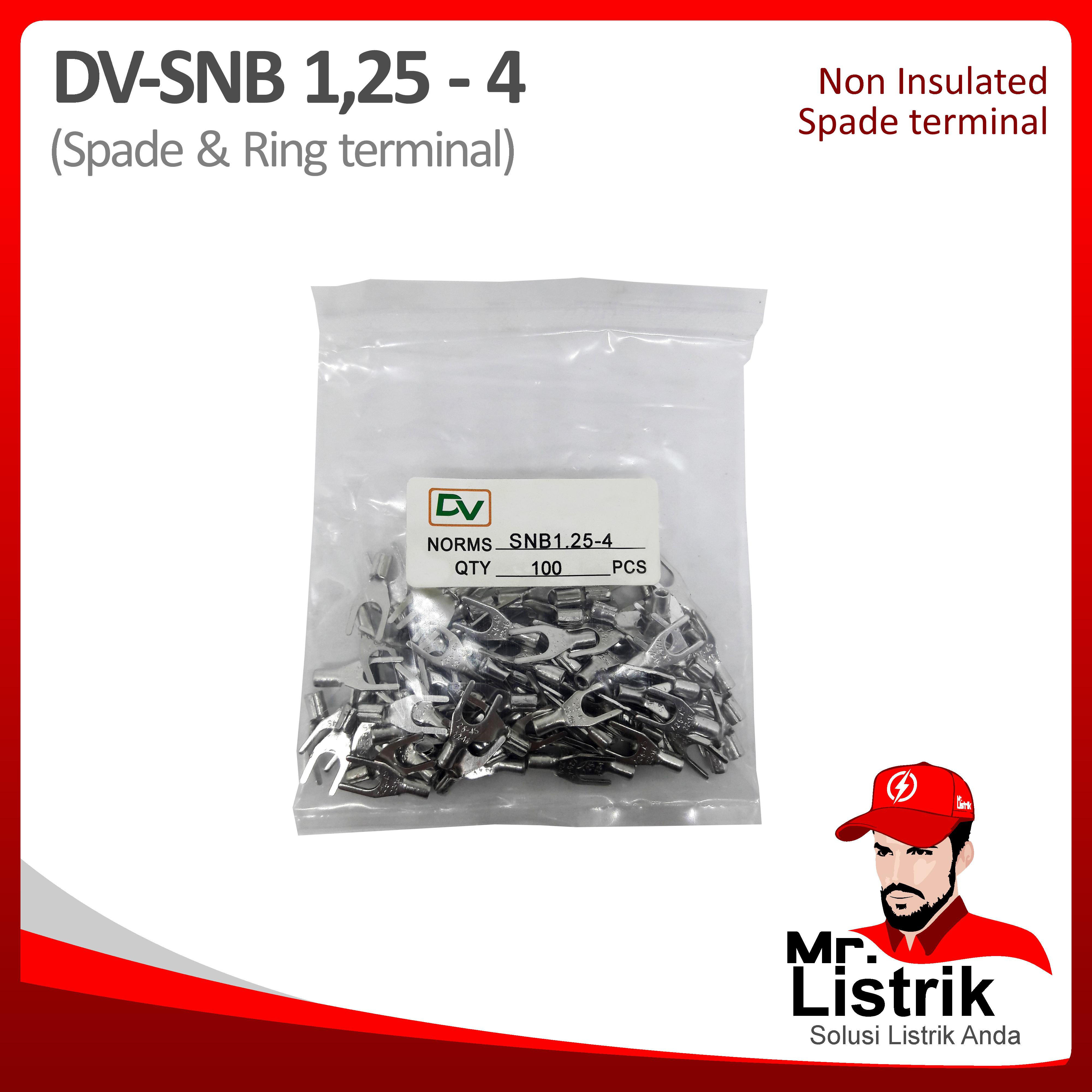 Non Insulated Skun Garpu 0.5-1.5mm DV SNB1.25-4