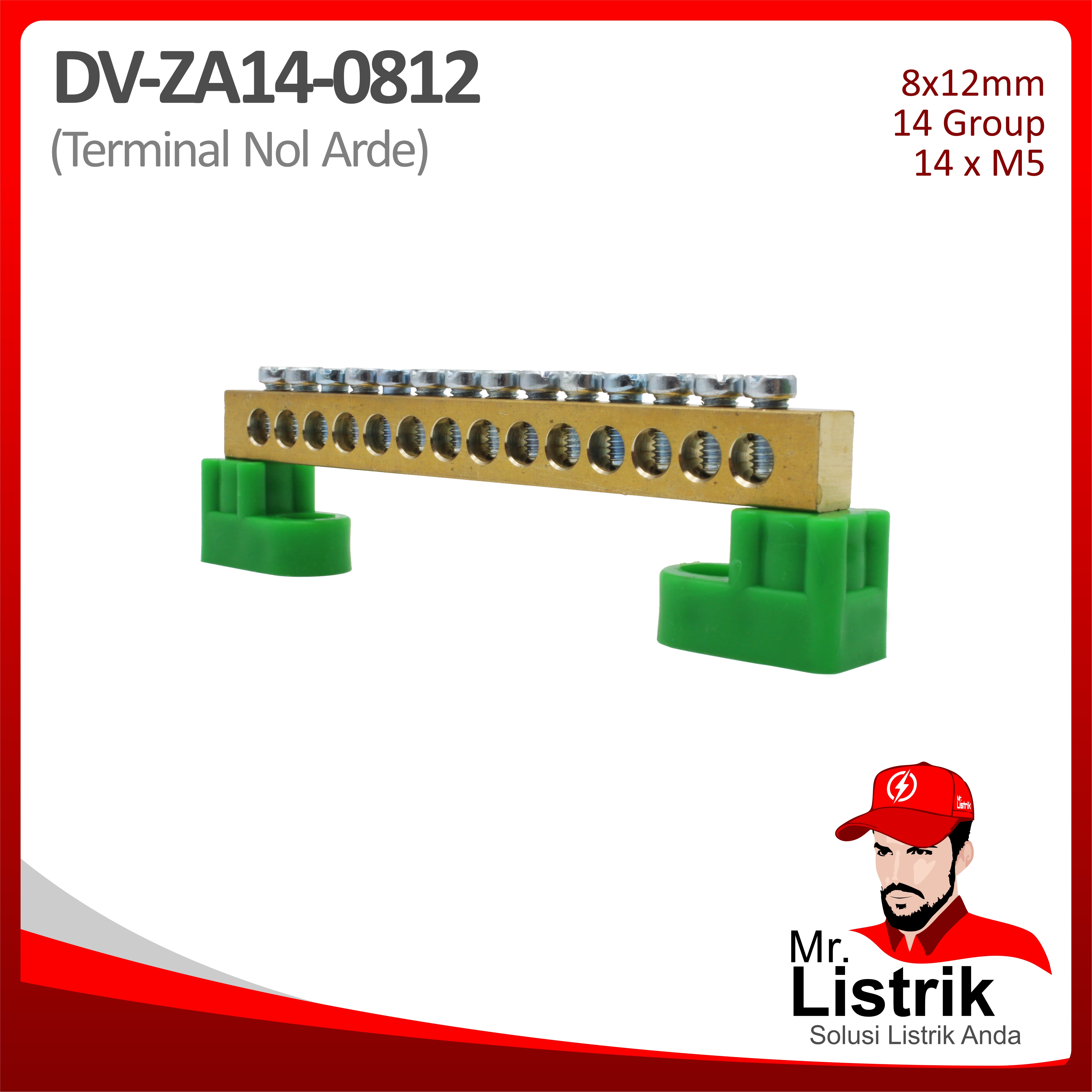 Terminal Nol Arde 14 Group 8x12mm DV ZA14-0812
